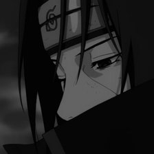 Схема вышивки «Учиха Итачи»