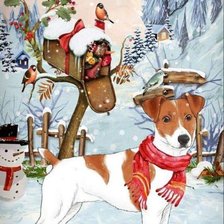 Схема вышивки «Собака»