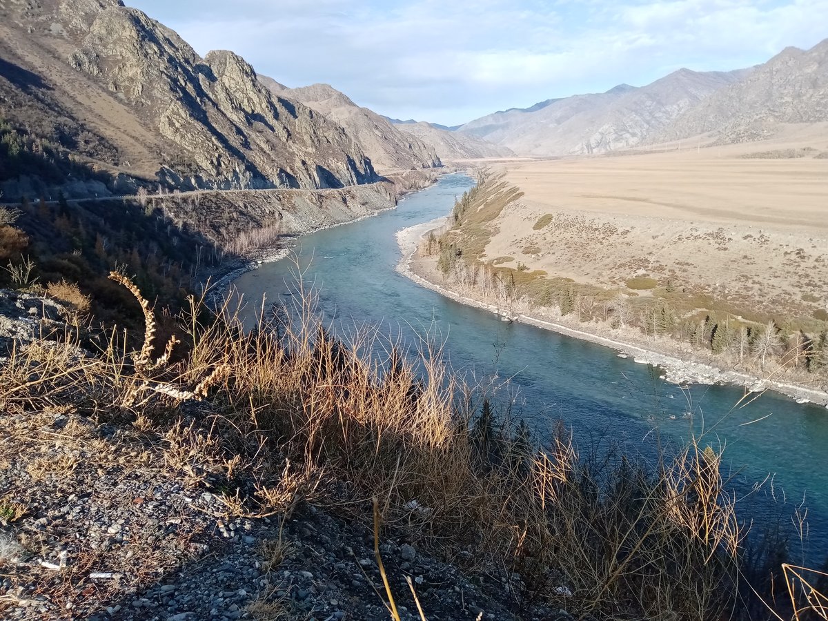 Река - катунь, республика алтай, река, природа - оригинал