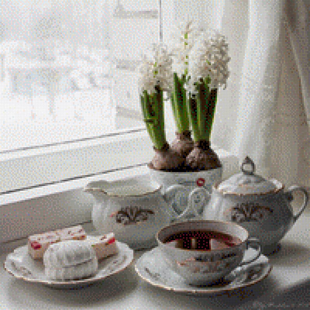 натюрморт с зефиром - сладости, натюрморт - предпросмотр