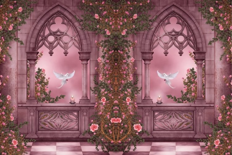 птички в арках - птички, музей - оригинал