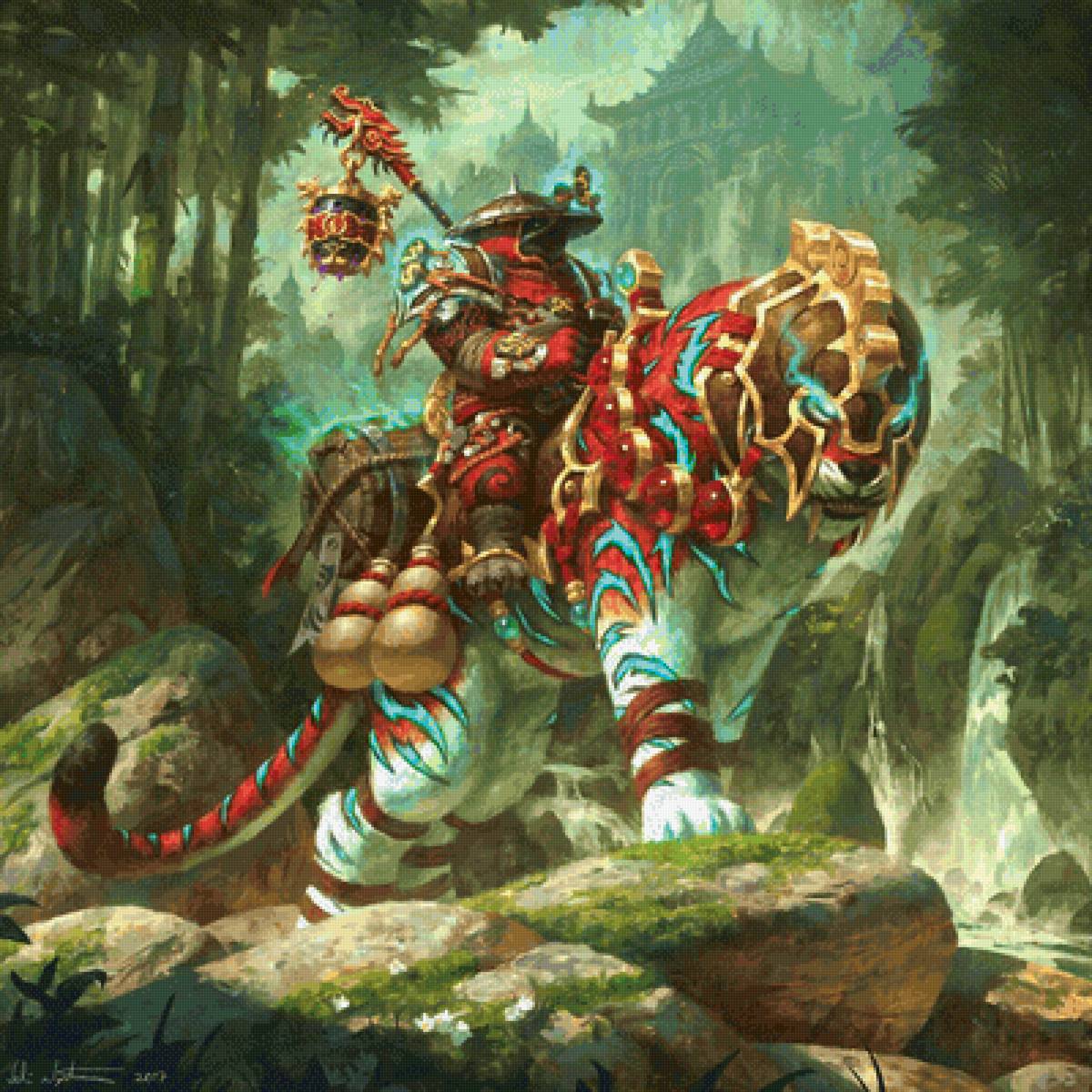 Пандарен монах в сете World of Warcraft - world of warcraft - предпросмотр