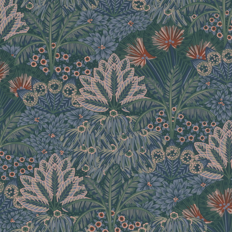 Мотив - цветы, растительность, зелень, трава - оригинал