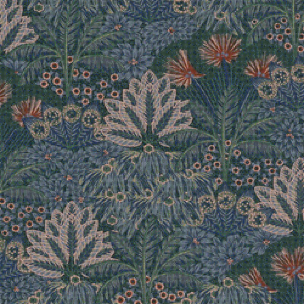 Мотив - растительность, трава, цветы, зелень - предпросмотр