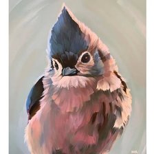 Схема вышивки «птичка»