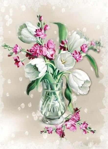 Букет весенних цветов - букет, цветы - оригинал