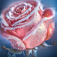 Схема вышивки «Зимняя роза»