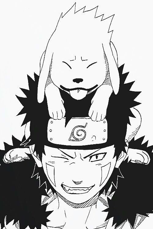 акамару - наруто, акамару - оригинал