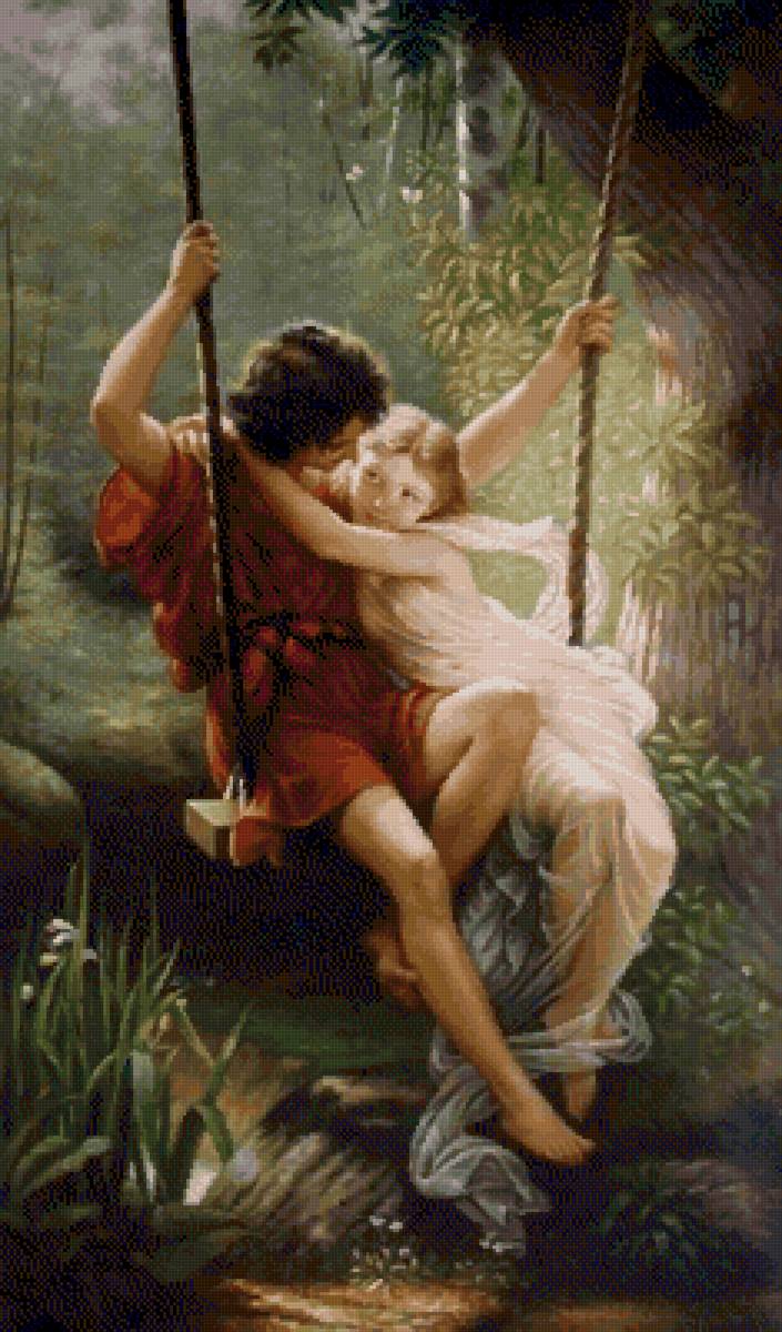 Влюбленные на качелях - предпросмотр