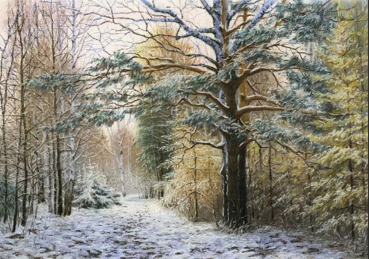 Юрий Мартюшев - зимний пейзаж, природа, пейзаж, юрий мартюшев - оригинал