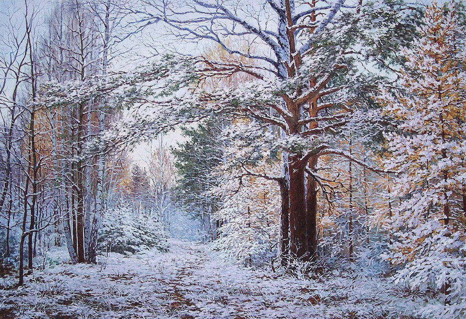 Юрий Мартюшев - юрий мартюшев, пейзаж, зимний пейзаж, природа - оригинал