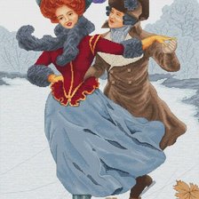 Схема вышивки «На катке»