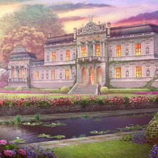 Схема вышивки «Английское поместье»