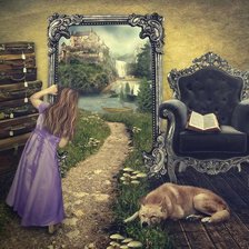 Схема вышивки «портал в Нарнию»