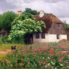 Схема вышивки «Сельская жизнь»