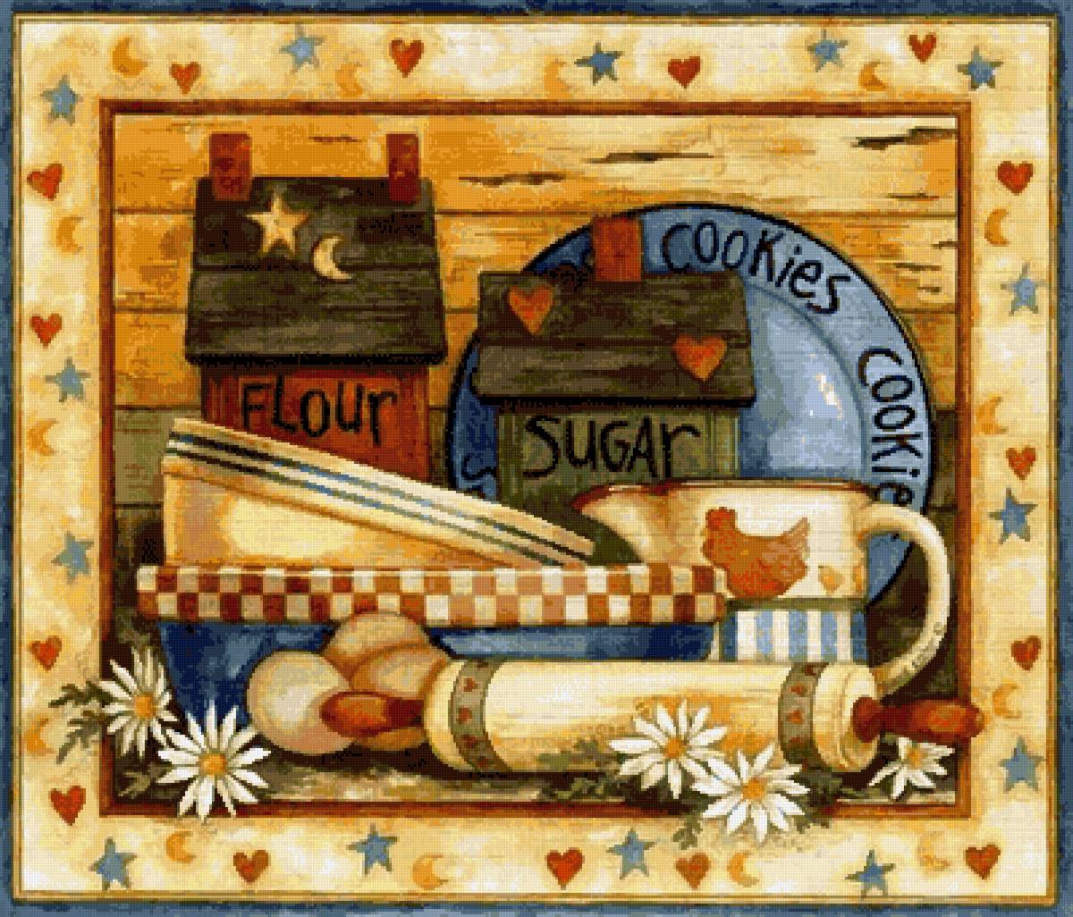 Кухонный натюрморт - дом, кухня, уют - предпросмотр