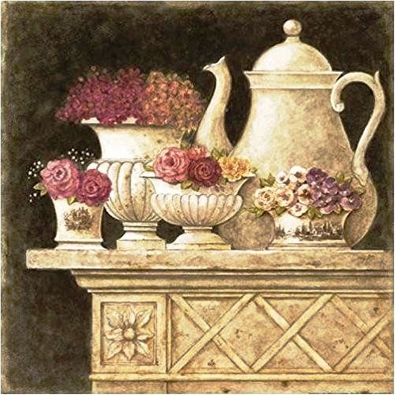 Винтаж - арт, цветы, винтаж - оригинал