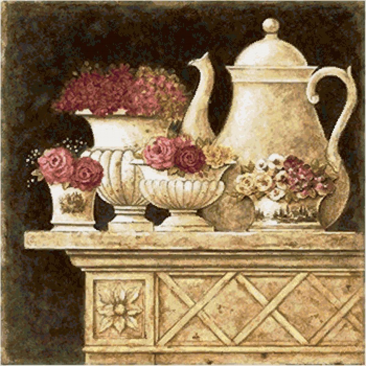 Винтаж - цветы, арт, винтаж - предпросмотр