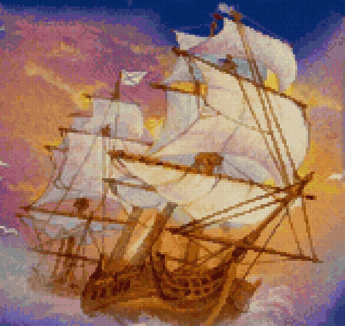 Фрегат - корабль, шоколад - предпросмотр