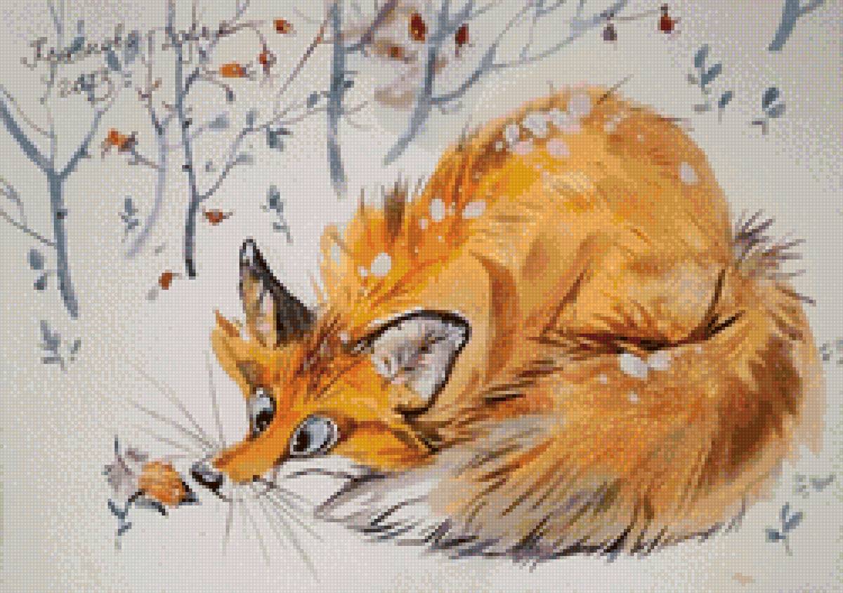 Лиса - осень, лес, лиса - предпросмотр