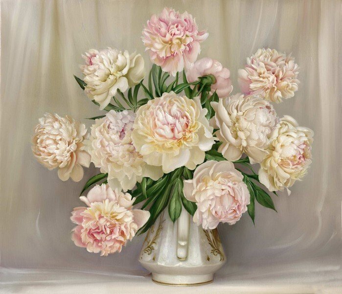 Нежность - пионы, букет, цветы - оригинал