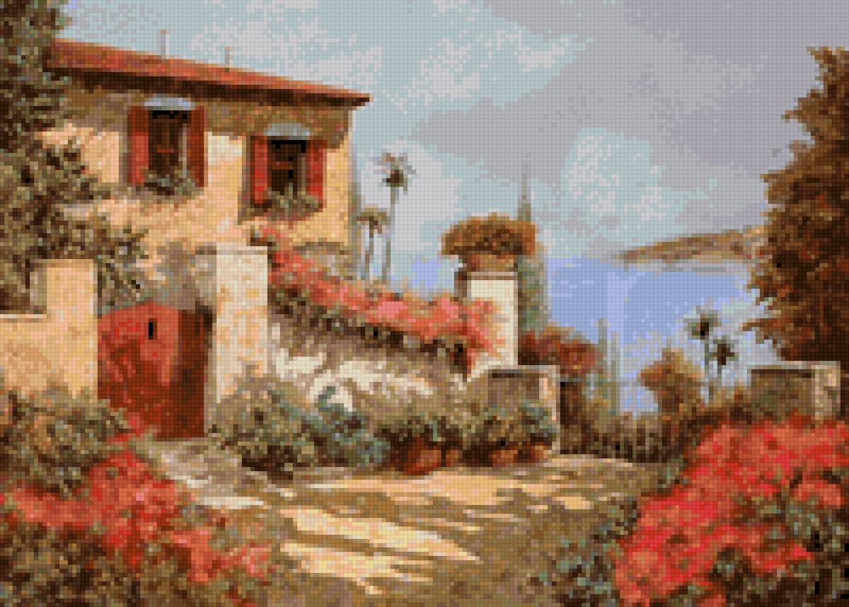 Южная Италия - лето, пейзаж - предпросмотр