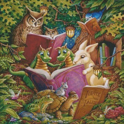 лесная библиотека - фентази - оригинал