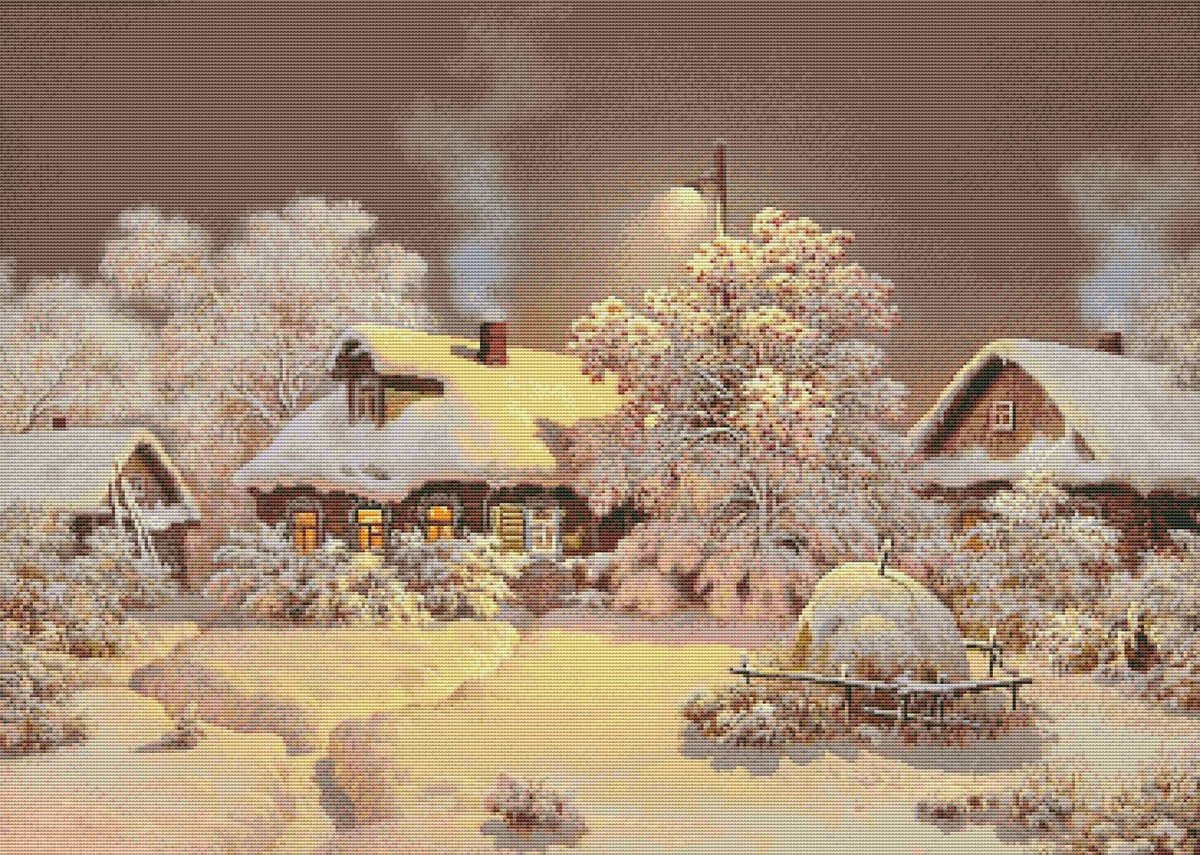 зимний вечер - оригинал