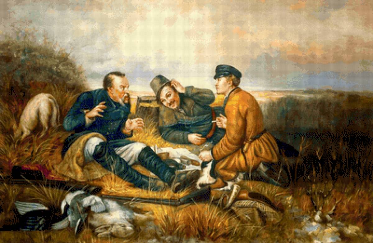 охотники на привале - предпросмотр