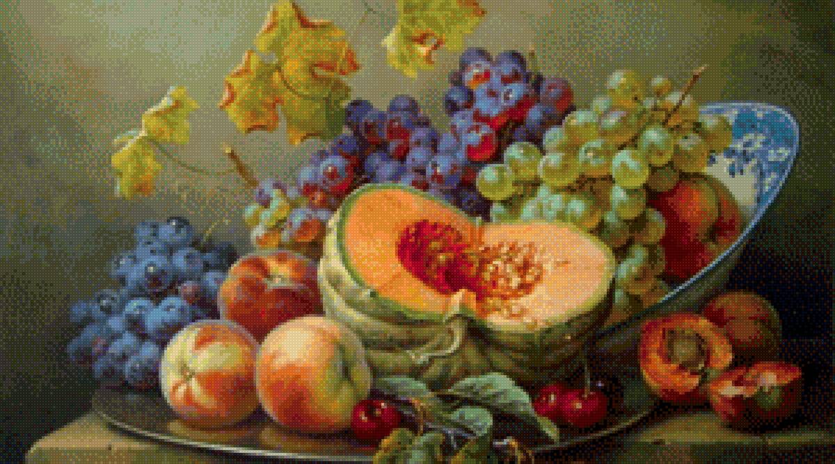 Натюрморт с фруктами - фрукты - предпросмотр