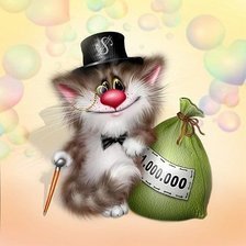 Кот, банкир, юмор