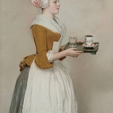 Оригинал схемы вышивки «Шоколадница» (№2617465)