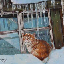 Схема вышивки «зима»