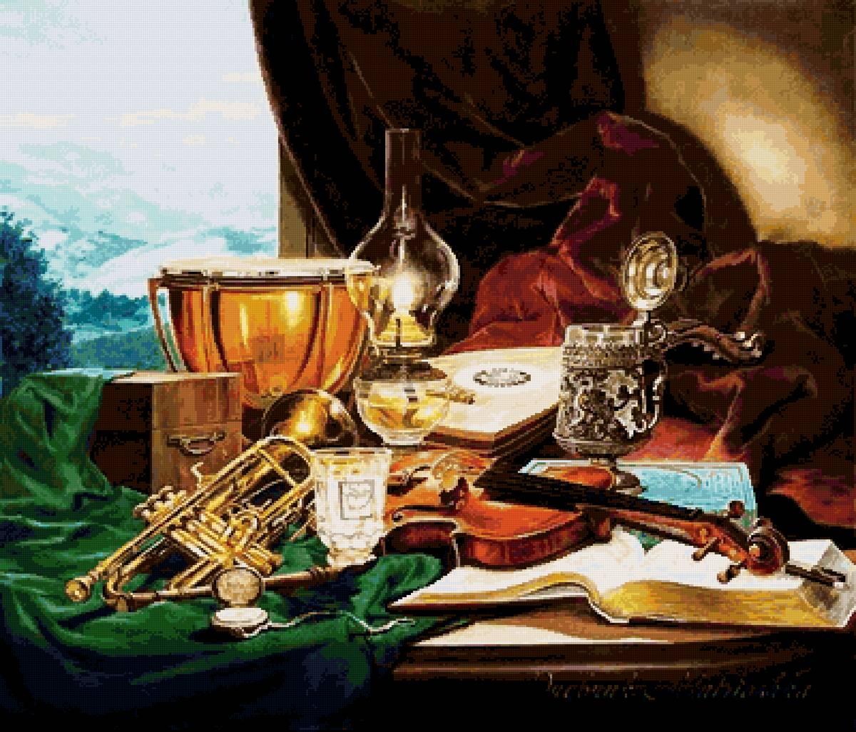 №2617840 - натюрморт, музыка - предпросмотр