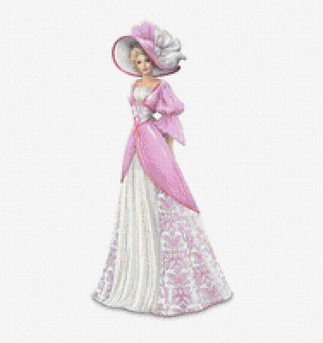 Леди в розовом - платье, леди - предпросмотр