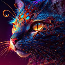 Схема вышивки «Кошка»