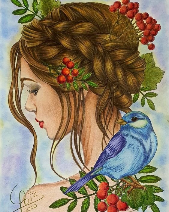 Рябина - девушка - оригинал