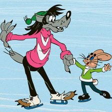 Схема вышивки «Ну погоди!!!»