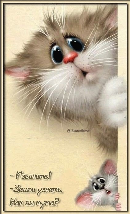 Друзья - мышь, кот - оригинал