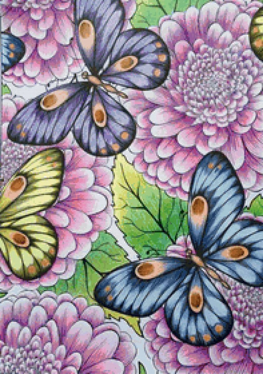 бабочки - панно - предпросмотр