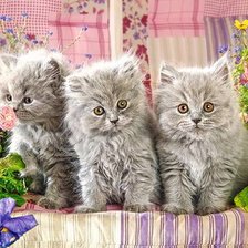 Схема вышивки «тройняшки»