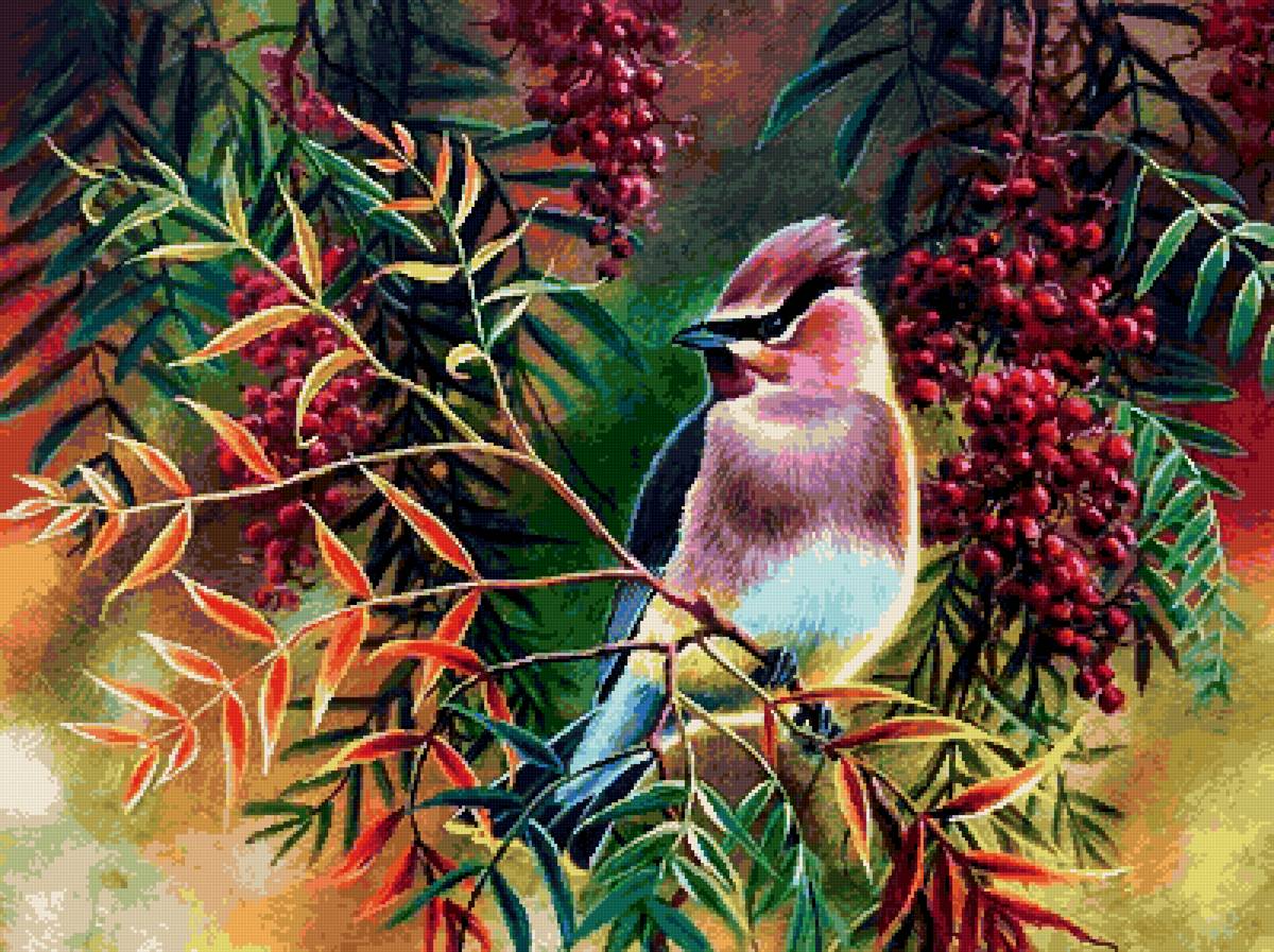 №2622242 - птицы, природа, ягоды - предпросмотр