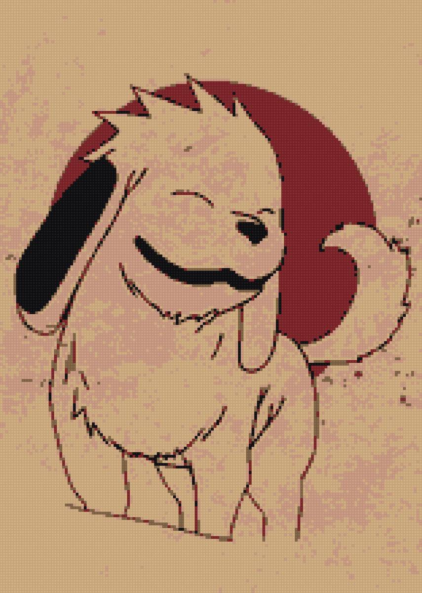 акамару - наруто, аниме, акамару - предпросмотр