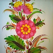 Схема вышивки «Петриковская роспись»