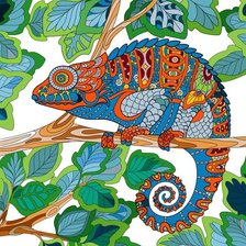 Схема вышивки «CAMALEON COLORES»