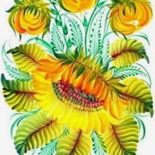 Схема вышивки «Петриковская роспись»