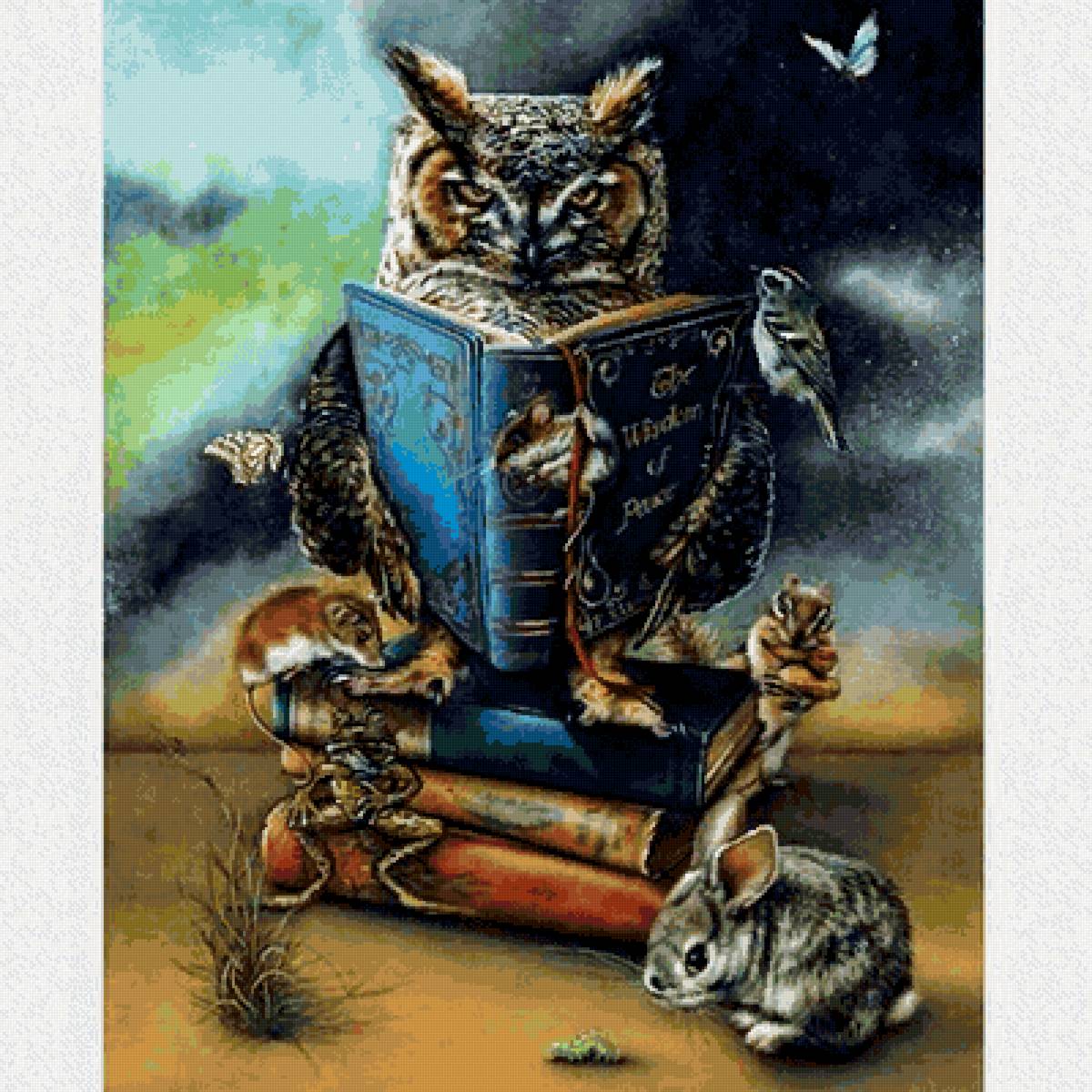 №2624525 - сказка, сова, книги - предпросмотр