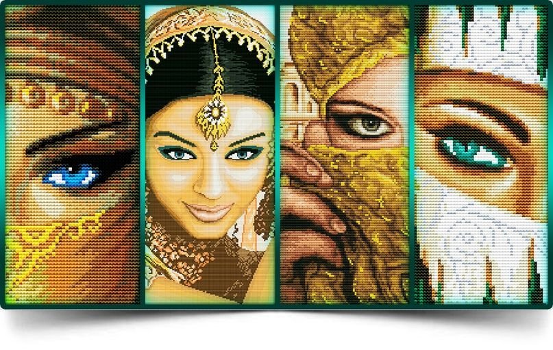 POLIPTICO ESTE  200 X 127 CRUCES - оригинал