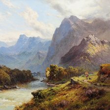 Схема вышивки «В ГОРАХ»