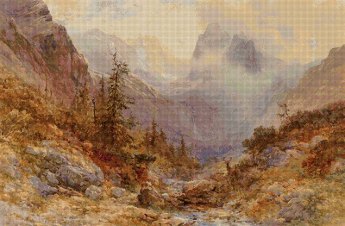 ГОРНЫЙ  ПЕЙЗАЖ - горы, ущелье - предпросмотр